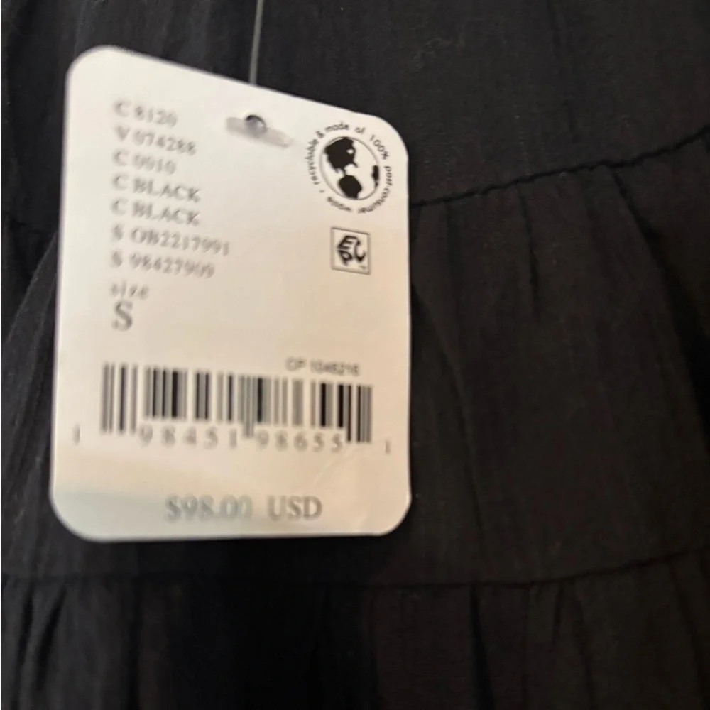 Free People Black Tiered Midi Skirt - Picture 4 of 4